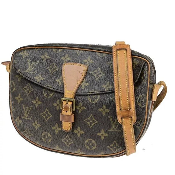 LOUIS VUITTON Jeune Fille MM Shoulder Bag Monogram Leather Brown M51226 65YF204 - Picture 1 of 13